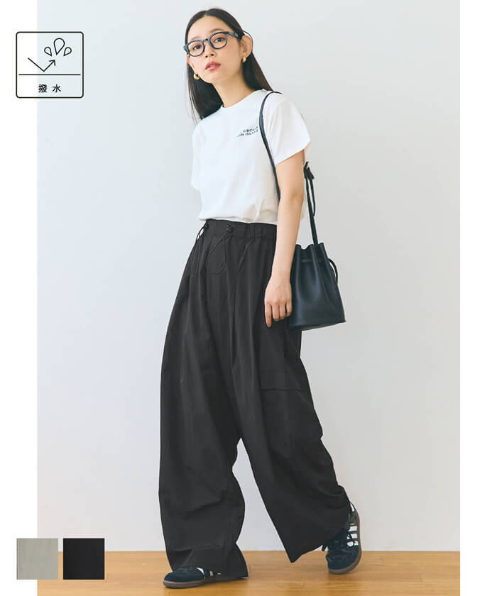 yori ハイウエストビッグリボンパンツ 白 サイズ36 shiroconウエスト