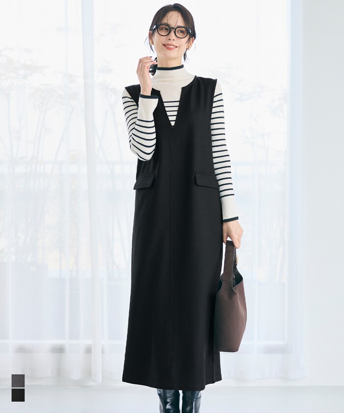 異素材切り替え】ドッキングワンピース | コカ(coca) | マルイウェブ