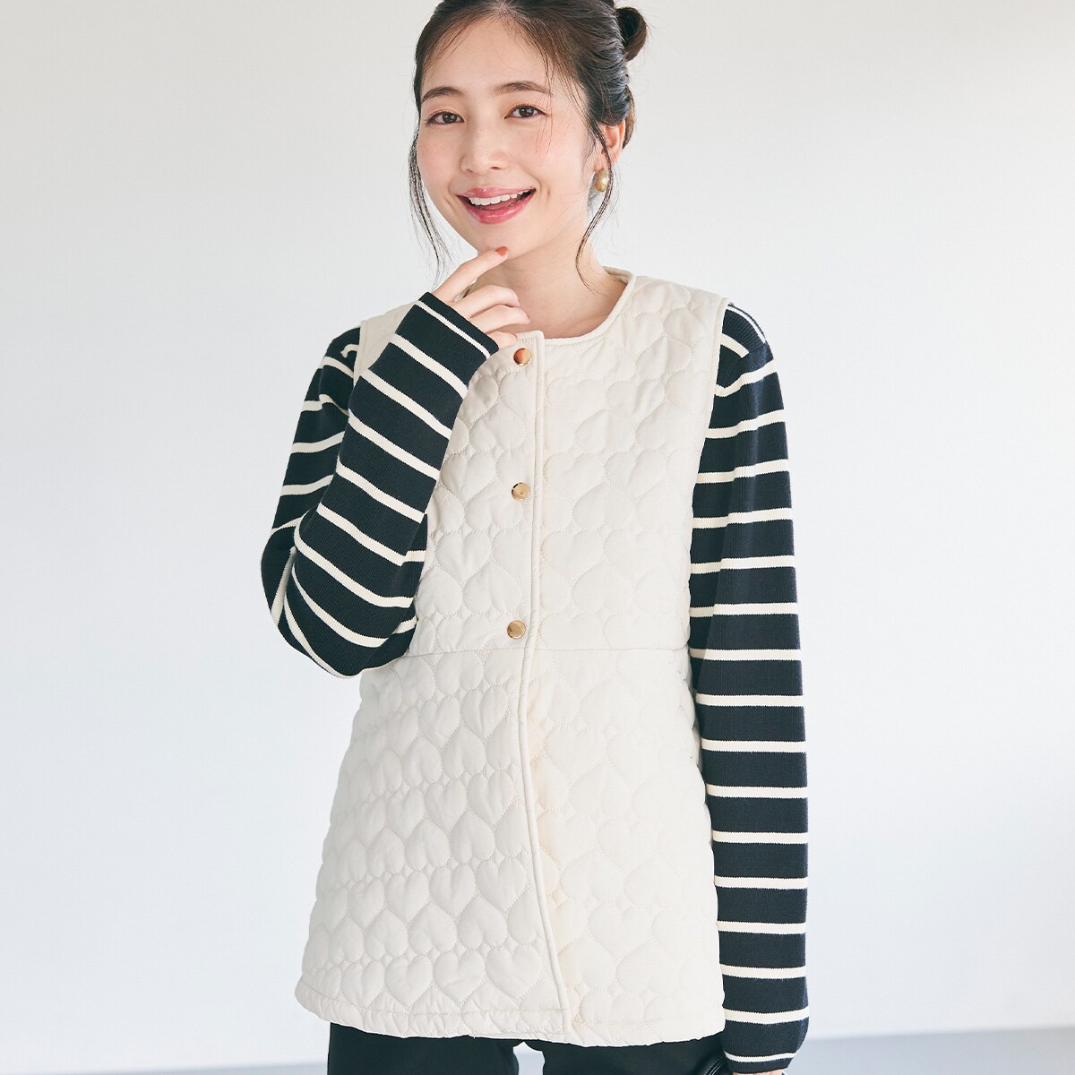 撥水加工】 ハート キルティング ベスト | コカ(coca) | マルイウェブ