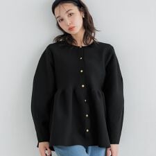 コカ(coca)のフレアニット カーディガン 全2色