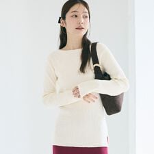 コカ(coca)のアンゴラタッチボートネックニット 全5色