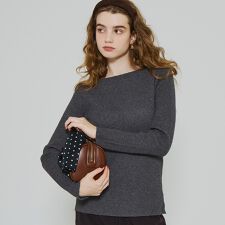 コカ(coca)のアンゴラタッチボートネックニット 全5色