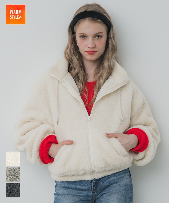 ボア ジップアップ ブルゾン 全3色 | コカ(coca) | マルイウェブチャネル