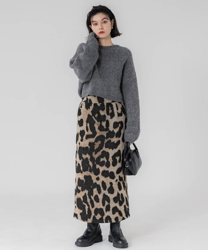 レオパード柄 ロング タイトスカート | コカ(coca) | マルイウェブチャネル
