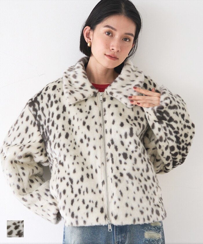 スペシャル HbarC アニマル柄フェイクファーシャツ ジャケット アニマル フェイクファー ジャケット | コカ(coca) | マルイウェブチャネル