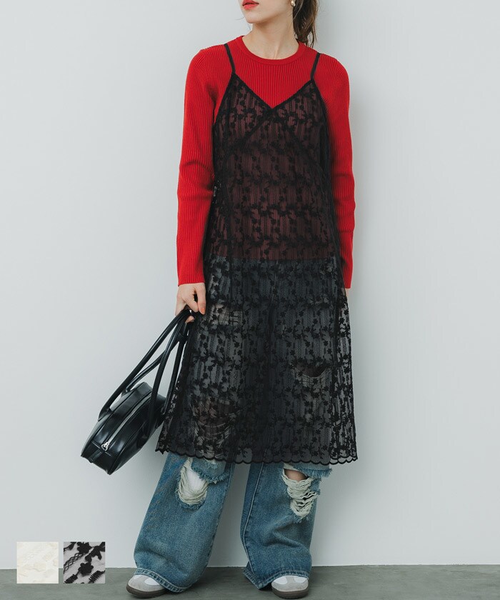 レース キャミワンピース 全2色 | コカ(coca) | マルイウェブチャネル