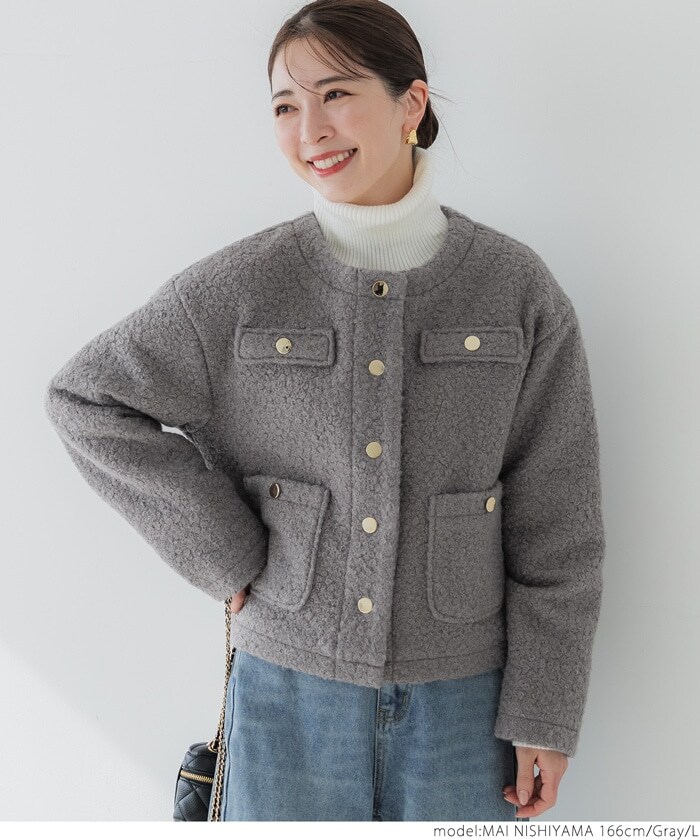 韓国ジャケット コート アウター トスカーナ ボア 2colors 2.jpg