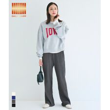 コカ(coca)の裏起毛ジョーゼットリブパンツ 全4色