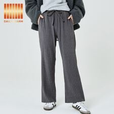 コカ(coca)の裏起毛ジョーゼットリブパンツ 全4色