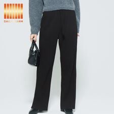 コカ(coca)の裏起毛ジョーゼットリブパンツ 全4色