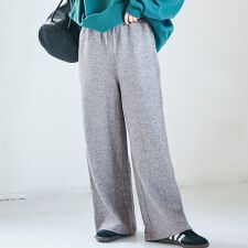 コカ(coca)のニットライクワイドパンツ 全2色