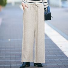 コカ(coca)のニットライクワイドパンツ 全2色