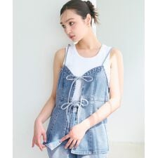 コカ(coca)の【WEB限定セール】デニムキャミソールビスチェ