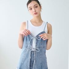 【WEB限定セール】デニムキャミソールビスチェ