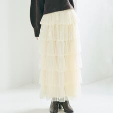 【新色登場】チュールティアードスカート 全3色