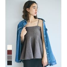 コカ(coca)のスポンディッシュニットキャミソール 全4色