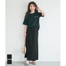 【シワが目立ちにくい】クロスシャーリングメロウナロースカート　全2色 | コカ
