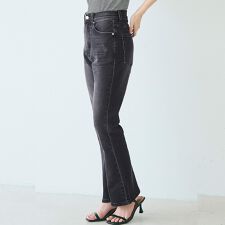 セミフレア9分丈デニムパンツ 全2色