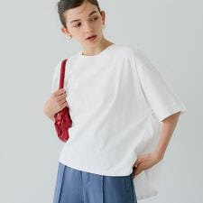 バックタックフレアTシャツ 全2色