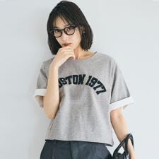 オーバーシルエットロゴTシャツ 全2色