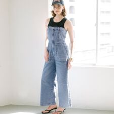【接触冷感】サマーデニムベアサロペット 全2色