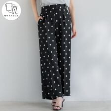 センタープレスワイドパンツ 全2色