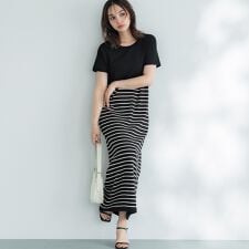 ニットロングワンピース 全2色