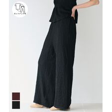 コカ(coca)の【シワが目立ちにくい】クロスシャーリングサイドリボンパンツ 全2色