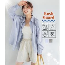 コカ(coca)の【UVカット】水陸両用ラッシュガードスナップボタンシャツ 全2色