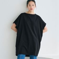 ボートネックドルマンチュニック 全2色