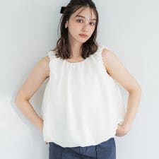 バルーンノースリーブブラウス 全2色