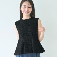 表面感タックブラウス 全2色