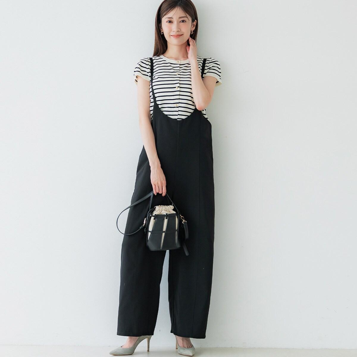 【ローズ】theory23SSTraceableWoolオールインワン黒2 ローズ様専用】theory23SSTraceableWoolオールインワン黒2
