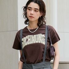 サイドスリットプリントTシャツ 全4色