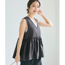 セレモニー】ヘリンボーンストライプジップベスト | コカ(coca 