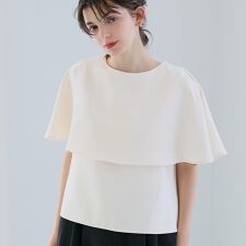ケープブラウス 全2色