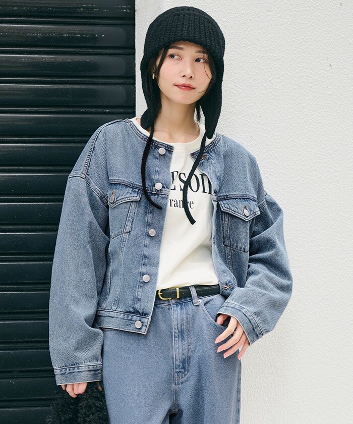 cocaデニムポンチョジャケット Mサイズ♡大人気♡完売♡ コカ coca デニムポンチョジャケット （Blue） -ファッション