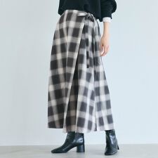 コカ(coca)のチェック柄ラップスカート 全2色