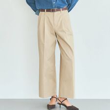 タックワイドチノパンツ 全2色