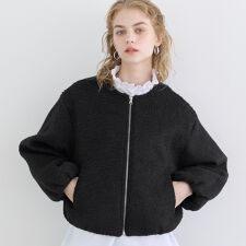 コカ(coca)のウォッシャブル カーリーボアブルゾン 全2色