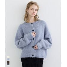 コカ(coca)のブラッシュドブークレカーディガン 全4色