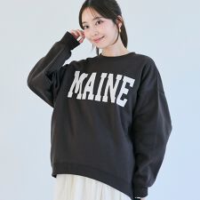 コカ(coca)の裏起毛プリントスウェット 全4色