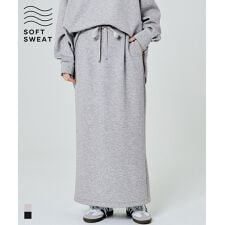 コカ(coca)のソフトスウェットIラインスカート 全2色