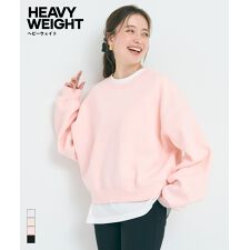 コカ(coca)のヘビーウェイト裏起毛ビンテージ加工無地スウェット 全4色