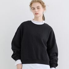 コカ(coca)のヘビーウェイト裏起毛ビンテージ加工無地スウェット 全4色