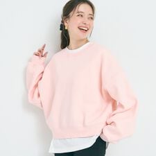 コカ(coca)のヘビーウェイト裏起毛ビンテージ加工無地スウェット 全4色