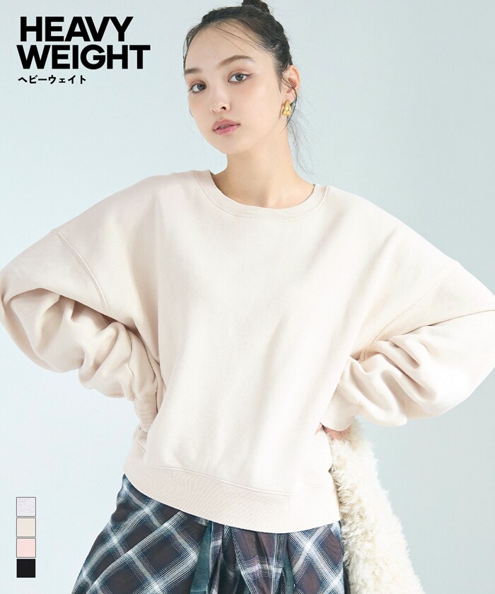 ヘビーウェイト裏起毛ビンテージ加工無地スウェット 全4色 | コカ(coca
