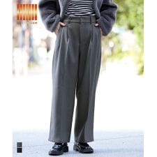 コカ(coca)の【DAILY WARM】裏起毛ワイドスラックス 全2色