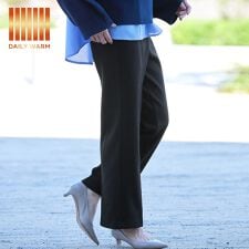 【DAILY WARM】裏起毛スラックス 全2色