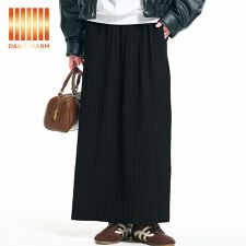 コカ(coca)の【裏起毛】ランダムリブロングIラインスカート 全4色